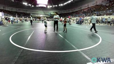 46 lbs Consi Of 16 #2 - Cassius Bennett, Tulsa North Mabee Stampede vs Hayes Martz, Norman Grappling Club