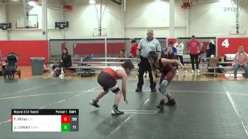 101 lbs Round 3 (4 Team) - Frankie Milne, East Kansas Eagles vs Jack Linhart, Nebraska Boyz