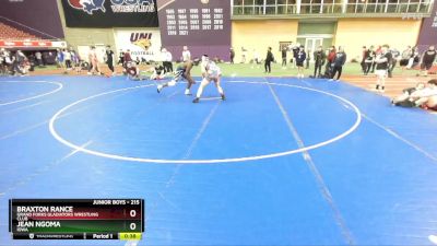 215 lbs Cons. Round 3 - Jean Ngoma, Iowa vs Braxton Rance, Grand Forks Gladiators Wrestling Club