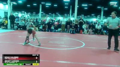 60 lbs Round 4 (10 Team) - Noah Kalebek, Fair Lawn Cutters vs Brody Luzano, So Cal Hammers