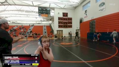 62-64 lbs 3rd Place Match - Gabriel Craig, Powell Wrestling Club vs Mikey Holland, Powell Wrestling Club