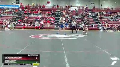 165 lbs Quarterfinal - Kaden Hart, Nebraska-Kearney vs Jackson Damenti, Colorado School Of Mines