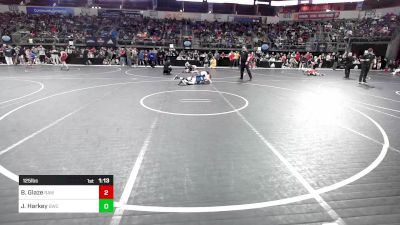 125 lbs Round Of 32 - Bryce Glaze, RHYNO ACADEMY Of WRESTLING vs Joshua Harkey, Bulls