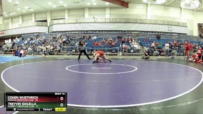 160 lbs Round 5 (6 Team) - Cohen Wuethrich, Dragon Wrestling Club vs Treyvin Gialella, Garrett Wrestling Club