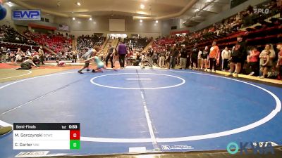 138 lbs Semifinal - Macy Gorczynski, Dark Cloud Wrestling Club vs Cadence Carter, Vinita Kids Wrestling