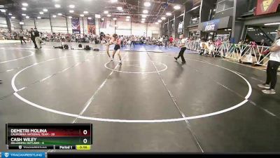 120 lbs Rd# 8- 12:30pm Saturday Final Pool - Demetri Molina, California National Team vs Cash Wiley, Oklahoma Outlaws