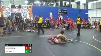 65 lbs Semis & 1st Wrestleback (8 Team) - Jett Foster, The Funky Singlets Yellow vs Austin Armstrong, Backyard Brawlers