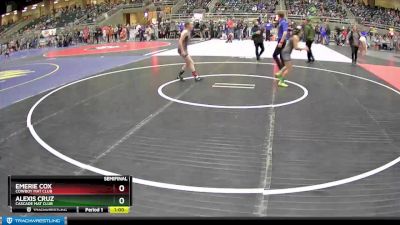 101 lbs Semifinal - Alexis Cruz, Cascade Mat Club vs Emerie Cox, Cowboy Mat Club