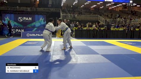 ANDREA MEDRANO vs RACHEL HANNAH NEUBAUER 2024 Pan Jiu Jitsu IBJJF Championship