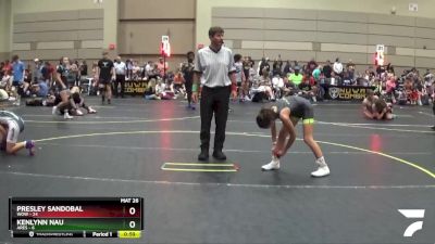 86 lbs Round 4 (10 Team) - Presley Sandobal, WOW vs Kenlynn Nau, Ares