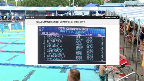 2017 ISCA Sr. Champs | Men Open 100m Breaststroke A-Final