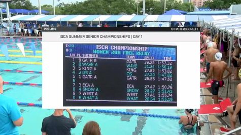 2017 ISCA Sr. Champs | Men Open 200m Freestyle Relay Heat 2