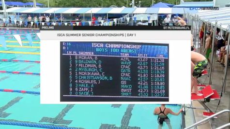 2017 ISCA Sr. Champs | Men 16&U 100m Breaststroke A-Final