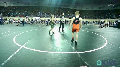 100 lbs Consi Of 16 #2 - Talon Richards, Roland Youth League Wrestling vs Colten Morris, Mustang Bronco Wrestling Club