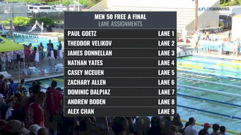 2017 Santa Clara Futures | Mens 50 Freestyle A-Final