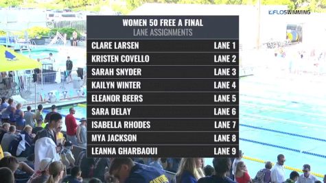 2017 Santa Clara Futures | Womens 50 Freestyle A-Final