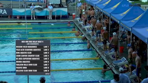 2017 Santa Clara Futures | Mens 400 Freestyle Relay Heat 4