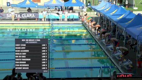 2017 Santa Clara Futures | Mens 100 Breaststroke C-Final