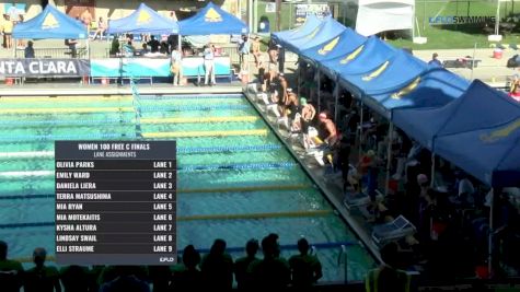 2017 Santa Clara Futures | Women 100m Freestyle C-Final