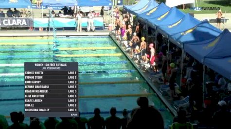 2017 Santa Clara Futures | Women 100m Freestyle B-Final