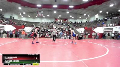 165 lbs Semifinal - Elijah Guyer, Indian Creek vs August Adams, Carroll