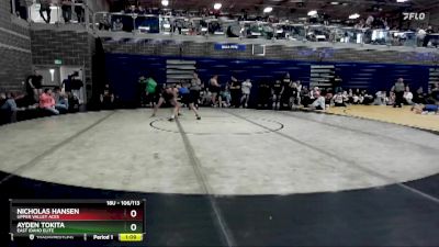 106/113 Round 5 - Ayden Tokita, East Idaho Elite vs Nicholas Hansen, Upper Valley Aces