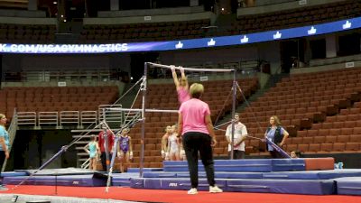 Lilly Lippeatt 2nd Half On Bars - 2017 P&G Championships Podium Training