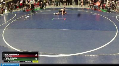 62 lbs Quarterfinal - Cael Quinlin, Badlands Elite vs Benjamin Puga, Top Of Utah