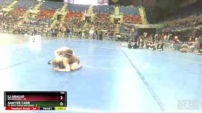 170 lbs Semis & 1st Wb (8 Team) - Sawyer Carr, E1-West Fargo Sheyenne vs LJ Araujo, W2-Bismarck