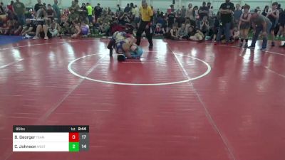 95 lbs Pools - Brett Georger, Team Palmetto vs Christian Johnson, West Virginia Wild