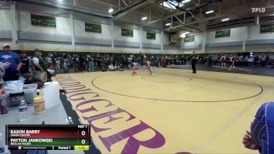 140 lbs Quarterfinal - Payton Jankowski, Beulah-Hazen vs Kason Barry, Union Center