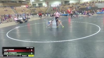 50 lbs Semifinal - Liam Crowe, SDWA vs Hank Stinnett, Higher Calling Wrestling Club