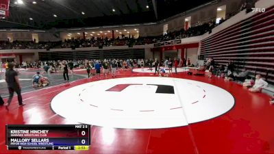 120 lbs Cons. Round 2 - Kristine Hinchey, Shawnee Wrestling Club vs Mallory Sellars, Pryor High School Wrestling