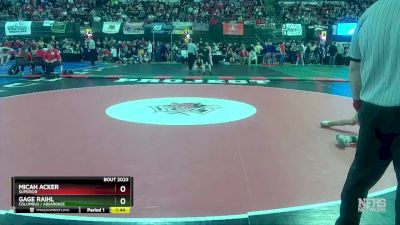 Champ. Round 1 - Micah Acker, Superior vs Gage Raihl, Columbus / Absarokee