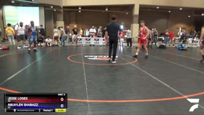 138 lbs Quarterfinal - Jesse Loges, NE vs Nikaylen Shabazz, KS