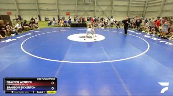 94 lbs Placement Matches (8 Team) - Brayden Wenrich, Pennsylvania Blue vs Brandon Bickerton, Ohio Scarlet