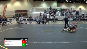 82 lbs Round 3 (4 Team) - Jace Barnes, ARES Red vs Kai Weiss, Indiana Outlaws