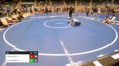 90 lbs Rr Rnd 5 - Eastin Province, Misfits vs Noah Shuemake, Sallisaw Takedown Club