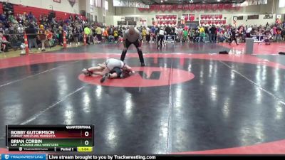 95 lbs Quarterfinal - Brian Corbin, LAW - Lacrosse Area Wrestlers vs Bobby Gutormson, Pursuit Wrestling Minnesota