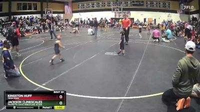 38/41 Semifinal - Jackson Clinkscales, Palmetto State Wrestling Acade vs Kingston Huff, Team Tiger