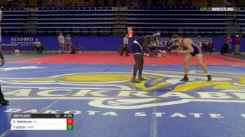 197 3rd Place - Clayton Wahlstrom, Augustana University vs Tyree Sutton, Iowa Central