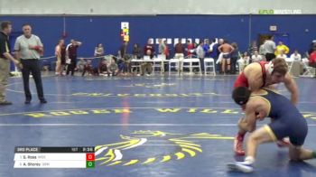 141 3rd Place - Shane Ross, Wesleyan vs Austin Shorey, Southern Maine