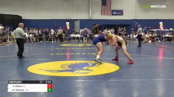 197 3rd Place - Zach Gibson, Norwich vs Michael DiNardo, JWU