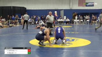 184 3rd Place - Victor DeFrance, Messiah vs Peyton Blauvelt, JWU