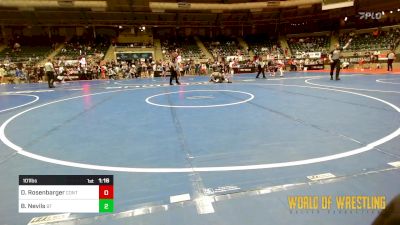 101 lbs Round Of 16 - Dallas Rosenbarger, Contender Wrestling Academy vs Blake Nevils, BullTrained