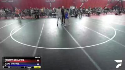 100 lbs Champ. Round 2 - Kristian DeClercq, IL vs Isaac Wignall, IA