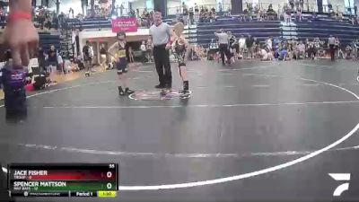 55 lbs Round 4 (6 Team) - Spencer Mattson, Mat Rats vs Jace Fisher, Troup