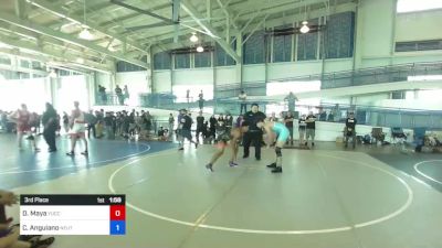 157 kg 3rd Place - David Maya, Yucca Valley Wrestling vs Chris Anguiano, Neutral Grounds