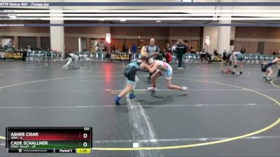 125 lbs Round 5 (6 Team) - Asher Cisar, Ares vs Cade Schallner, Steel Valley