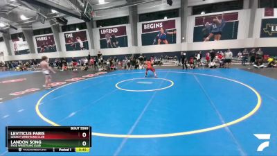 138 lbs Cons. Round 4 - Landon Song, Ryse Wrestling Club vs Leviticus Paris, Legacy Wrestling Club